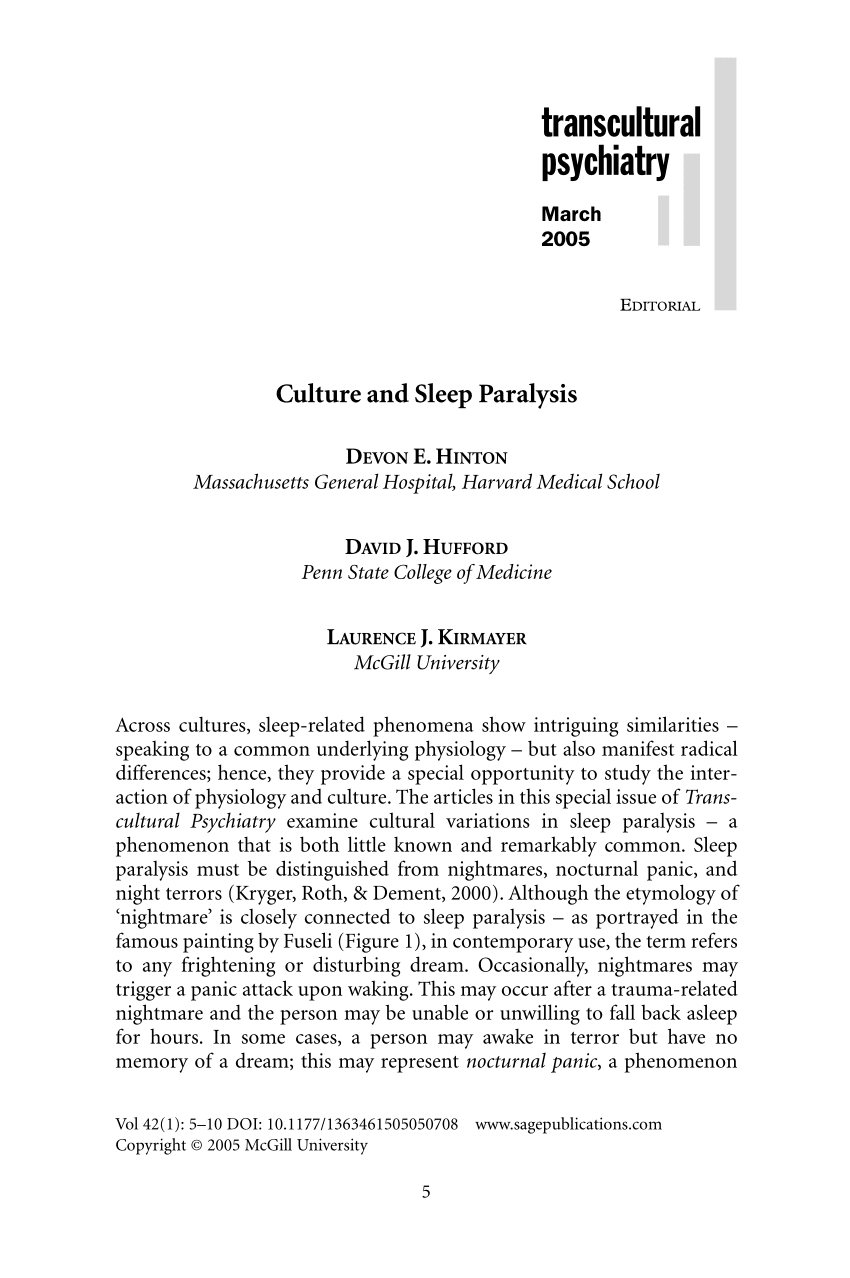How Has Globalization Impacted Cultural Perspectives On Sleep Paralysis?