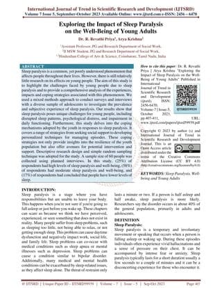 Exploring The Impact Of Sleep Paralysis On Parenting And Family Dynamics Exploring The Impact Of Sleep Paralysis On Parenting And Family Dynamics